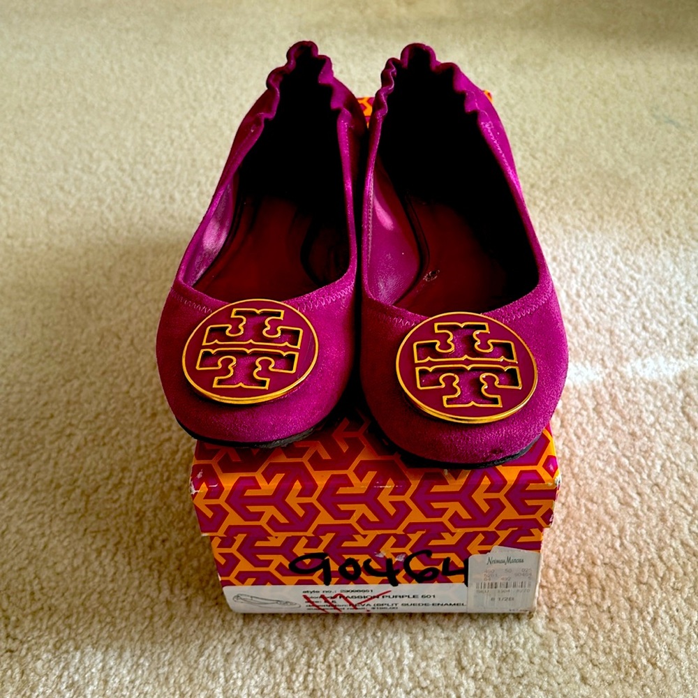 Tory Burch Pink suede flats